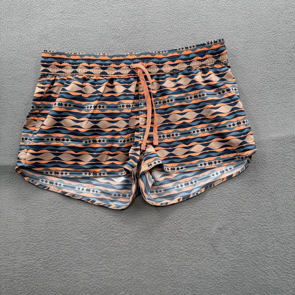 Patagonia Shorts Womens‎ Medium Multicolor Stripe Quick Dry Athletic 2 Inseam